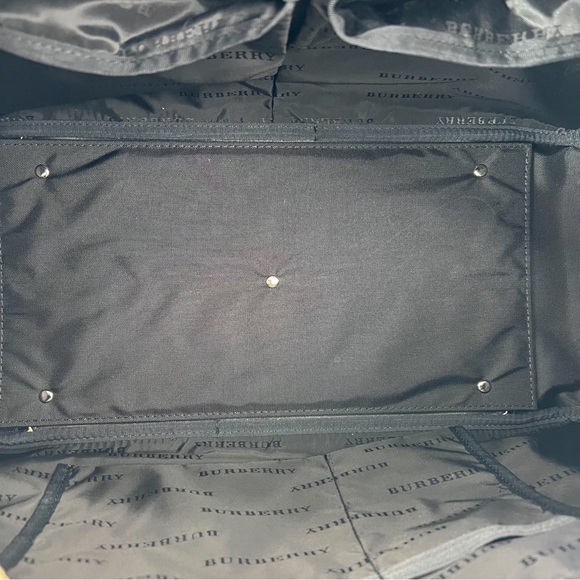 BURBERRY Check 2way Shoulder Handbag Weekender Travel Duffle Bag - Picture 13 of 15